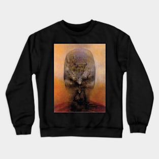 Zdzislaw Beksinski - artwork untitled Crewneck Sweatshirt